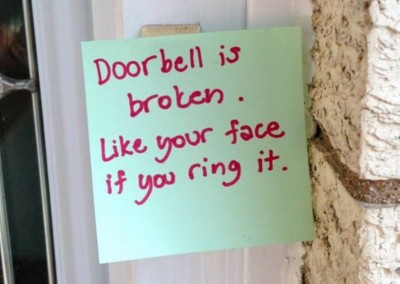 Doorbell-Note